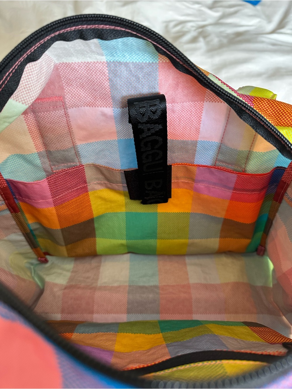 NWT BAGGU Madras Everyday Cloud Bag (ECB) - Picture 9 of 11